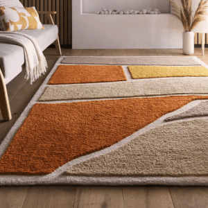 Strata Terracotta Wool Rugs UK Mainland Free Shipping