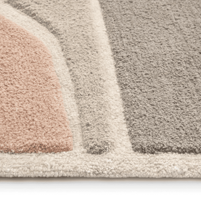Strata Pink Wool Rugs UK Mainland Free Shipping
