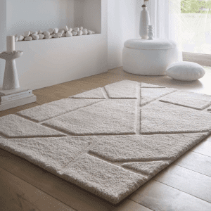 Stack Cream Wool Rugs UK Mainland Free Shipping