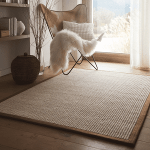 Sisal Boucle with  Mocha Border Sisal & Jute Rugs UK Mainland Free Shipping